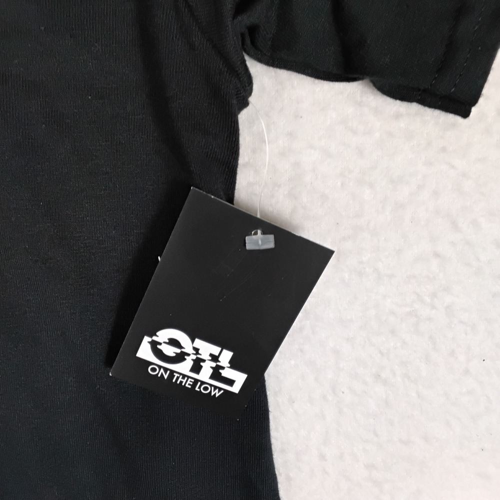 OTL On The Low Faith Over Fear Cross Graphic T Shirt Black Gothic Streetwear NWT